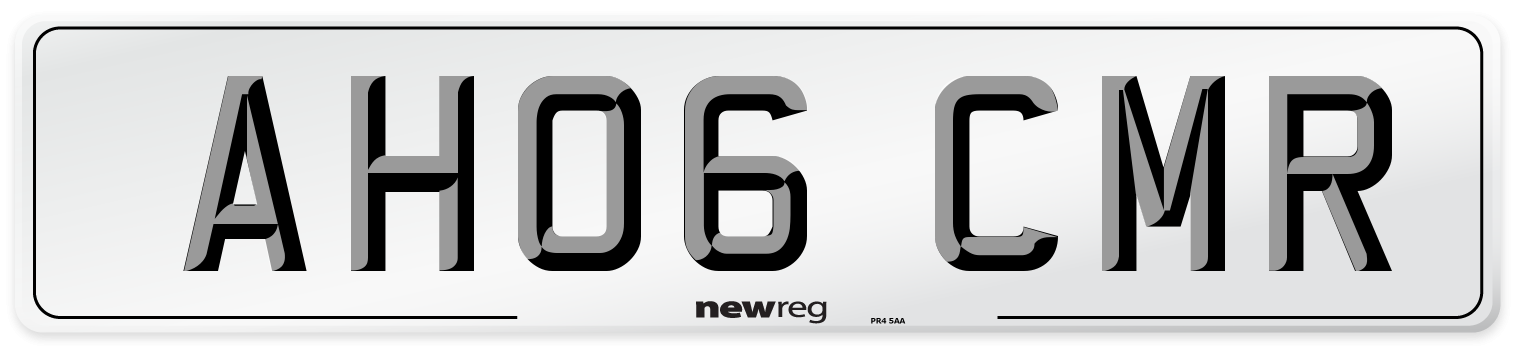 AH06 CMR Number Plate from New Reg